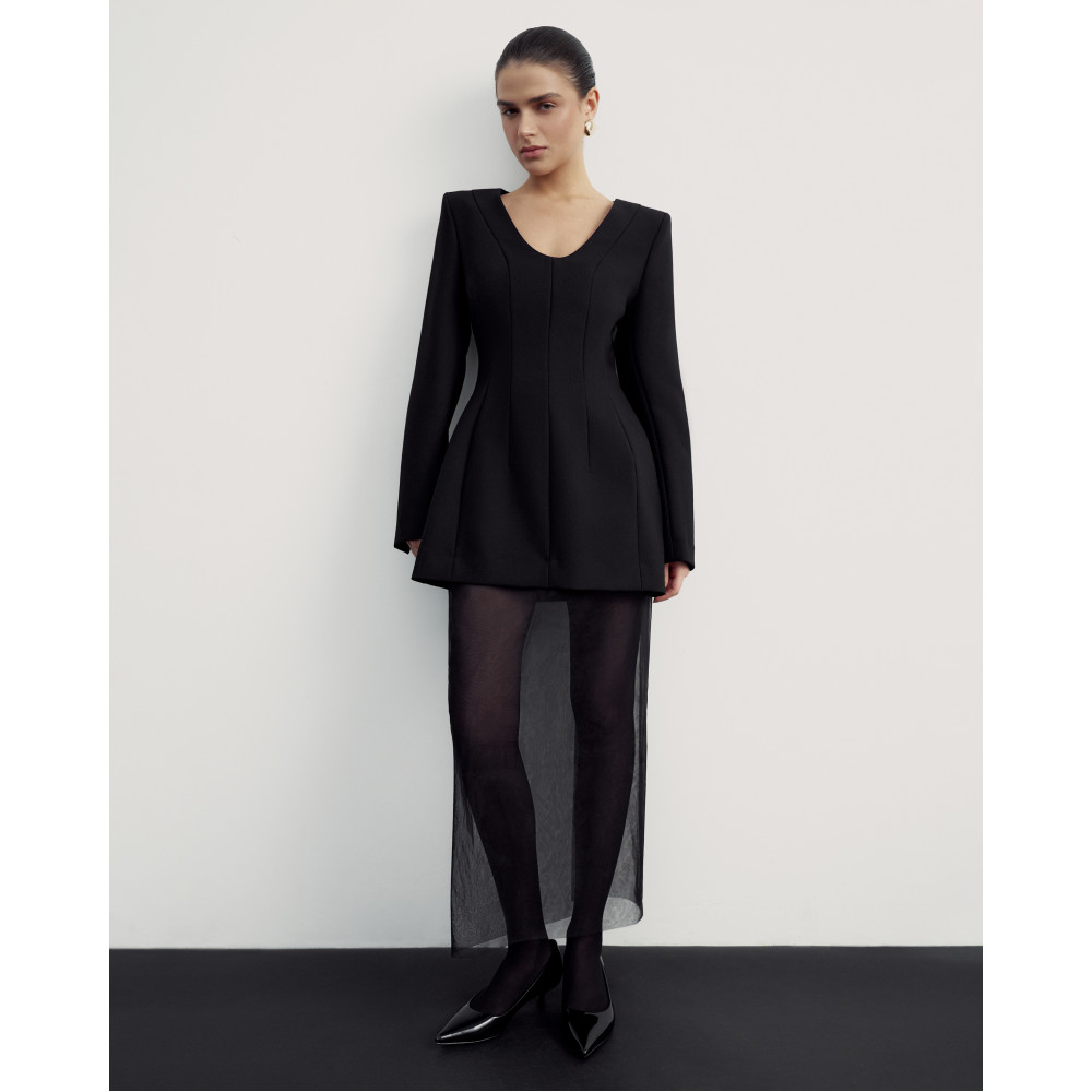 Юбка миди прозрачная New