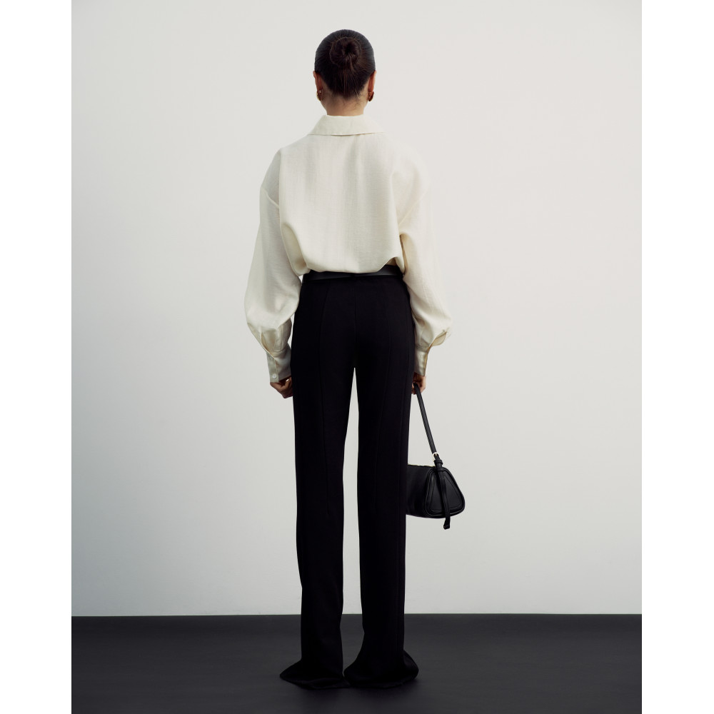 Блуза поло перламутрово-бежевая New