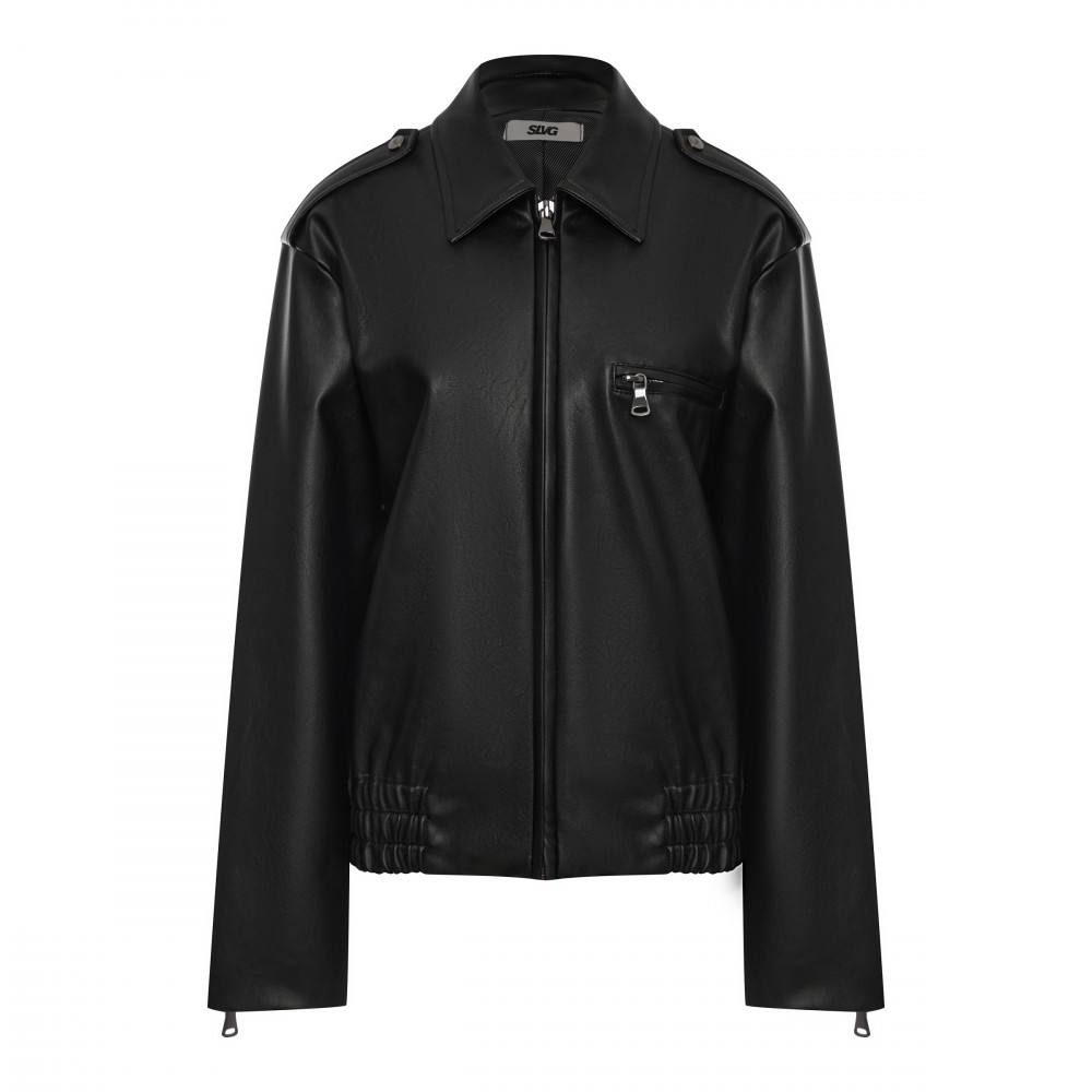 Куртка эко-кожа (Чёрная)