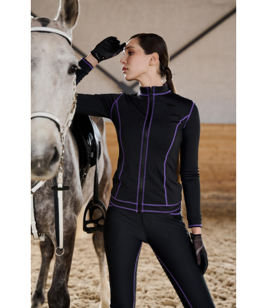 Жакет для верховой езды (Чёрный с фиолетовым)