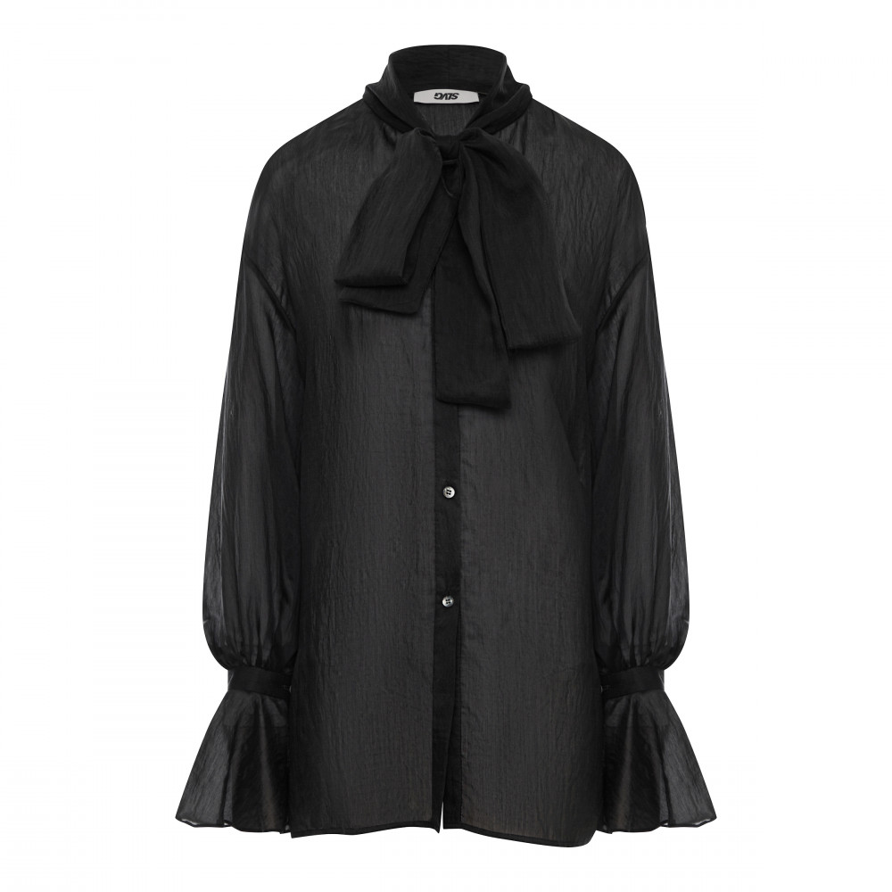 Блуза оверсайз черная New