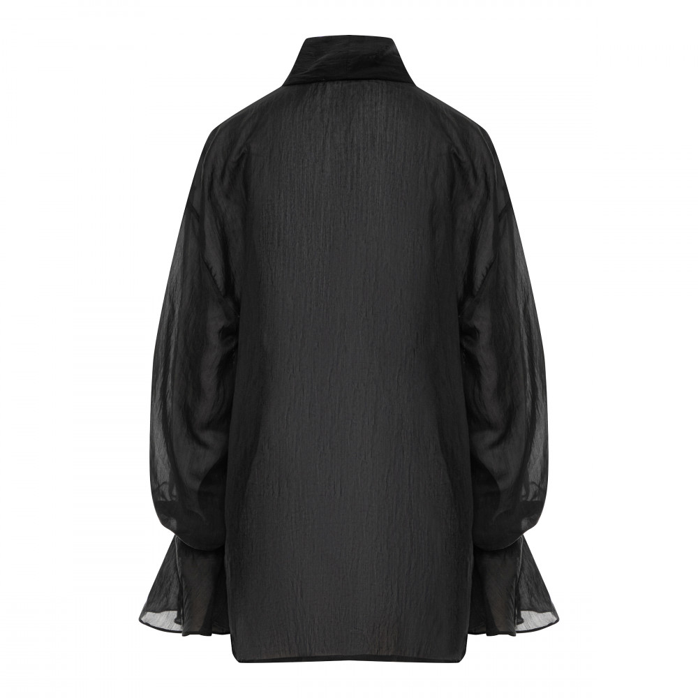 Блуза оверсайз черная New