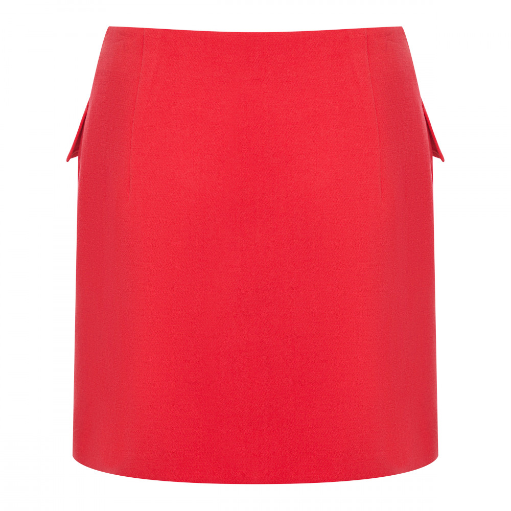 Юбка с запахом розовая