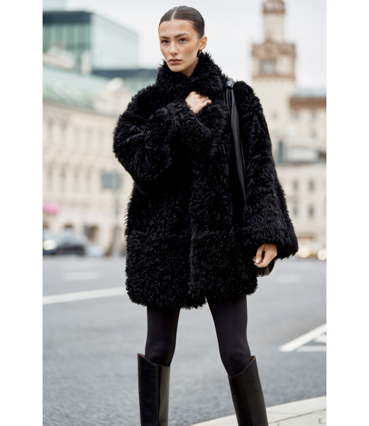 1. Шуба черная кудря