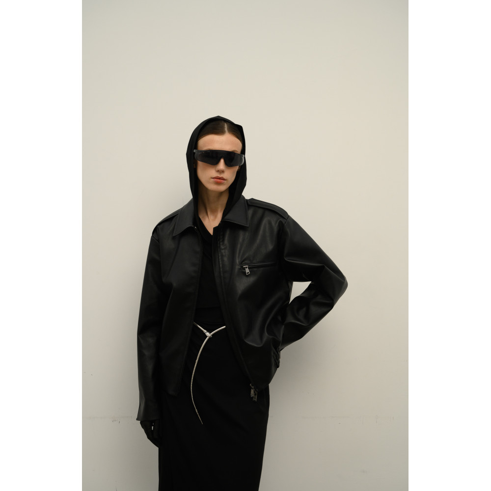 Куртка эко-кожа (Чёрная)