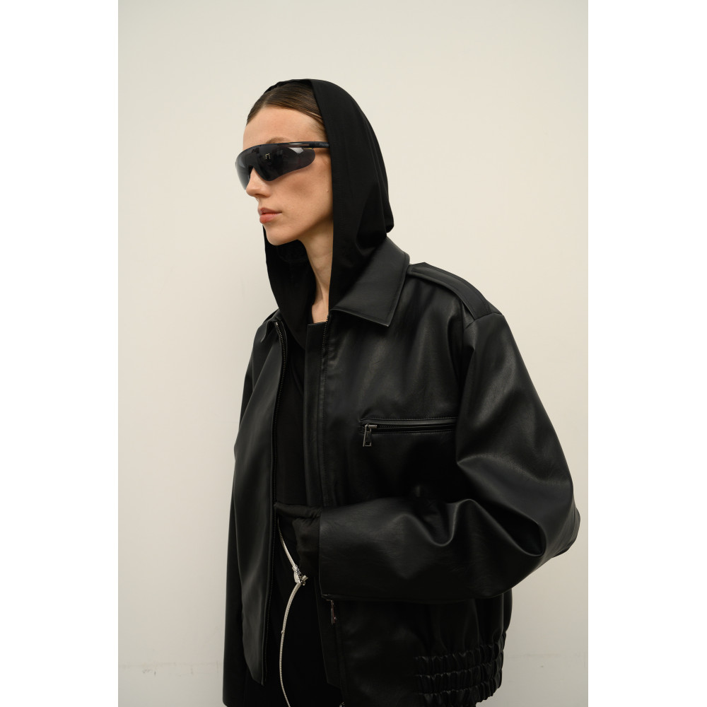 Куртка эко-кожа (Чёрная)