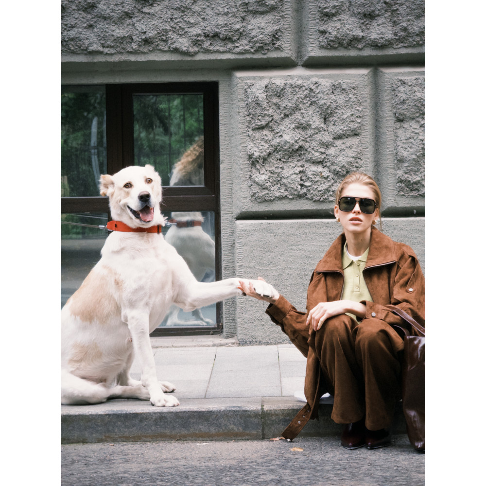 Куртка из замши, кэмел