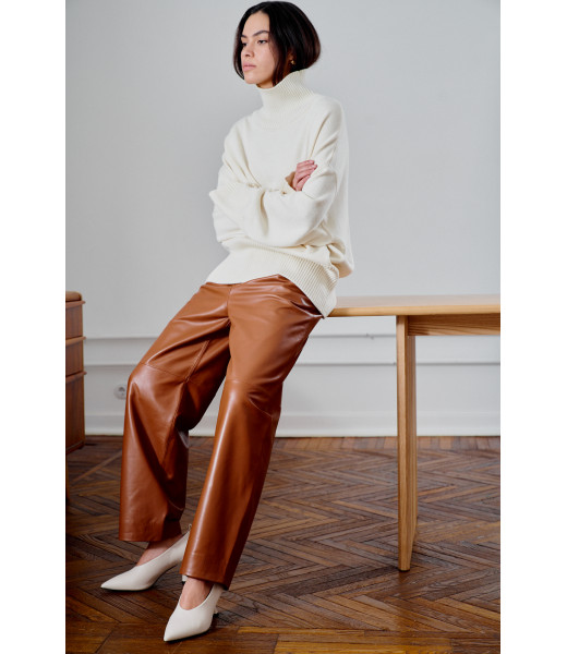 Брюки  бананы /рыжий