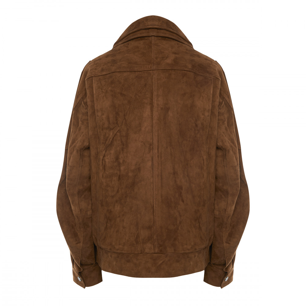 Куртка из замши, кэмел