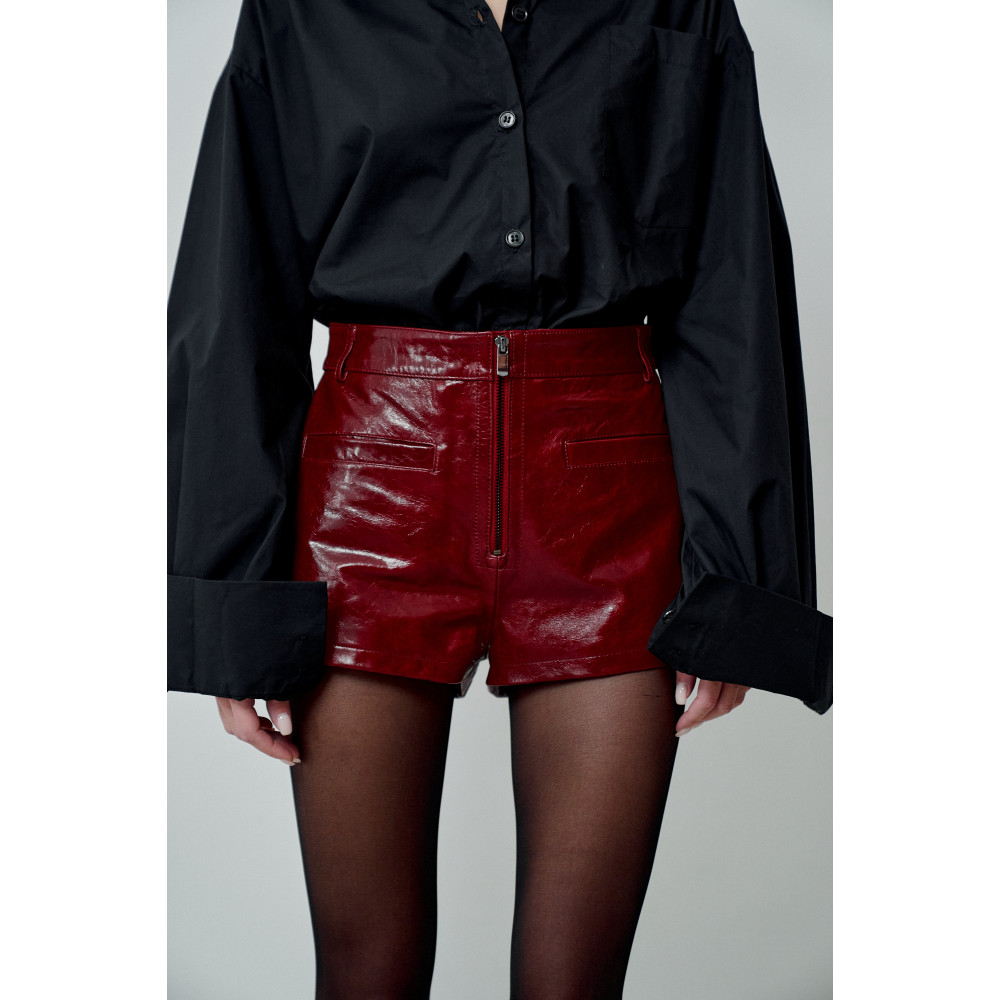 Шорты бордо