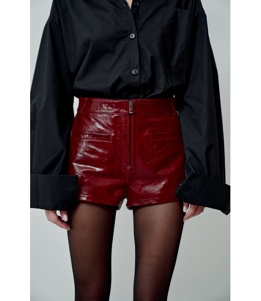 Шорты бордо