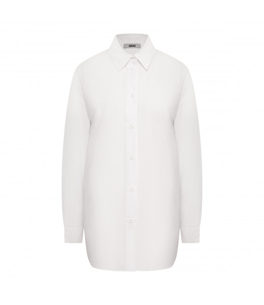 Рубашка оверсайз белая 