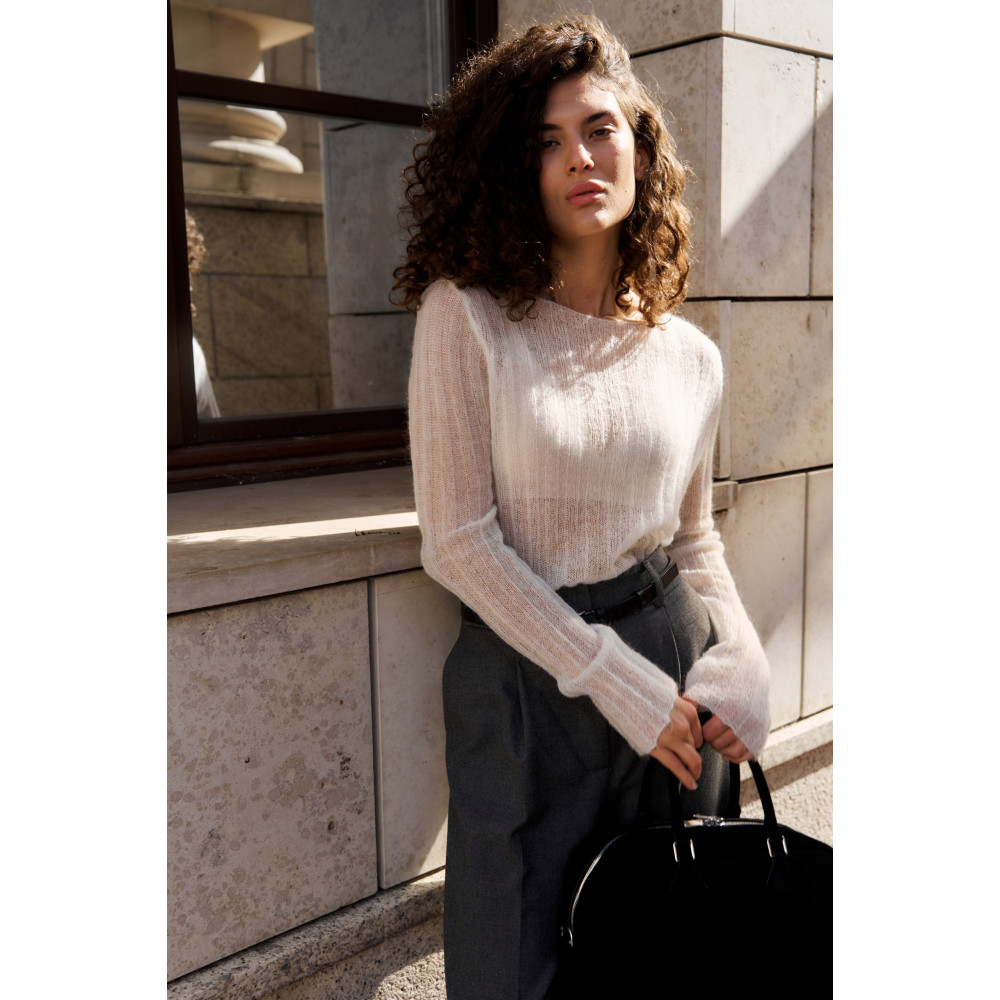 Брюки серые полушерстяные 