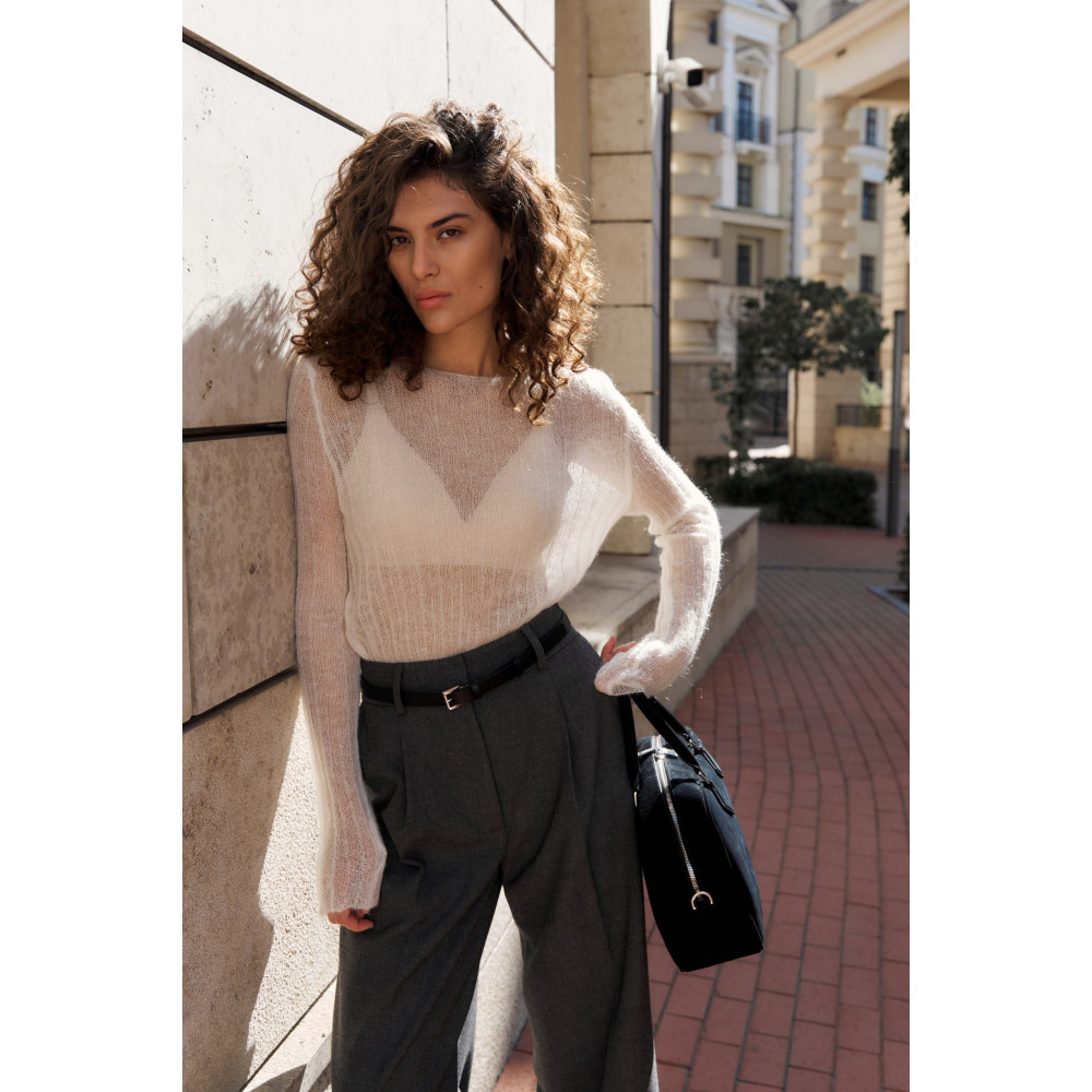 Брюки серые полушерстяные 